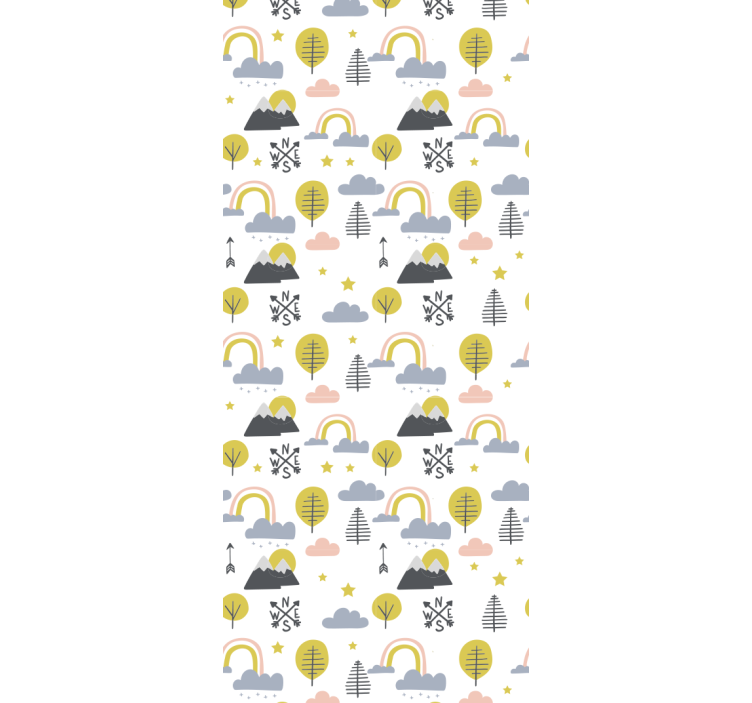 Roleta do detskej izby hravá prírodná scéna - Tenstickers