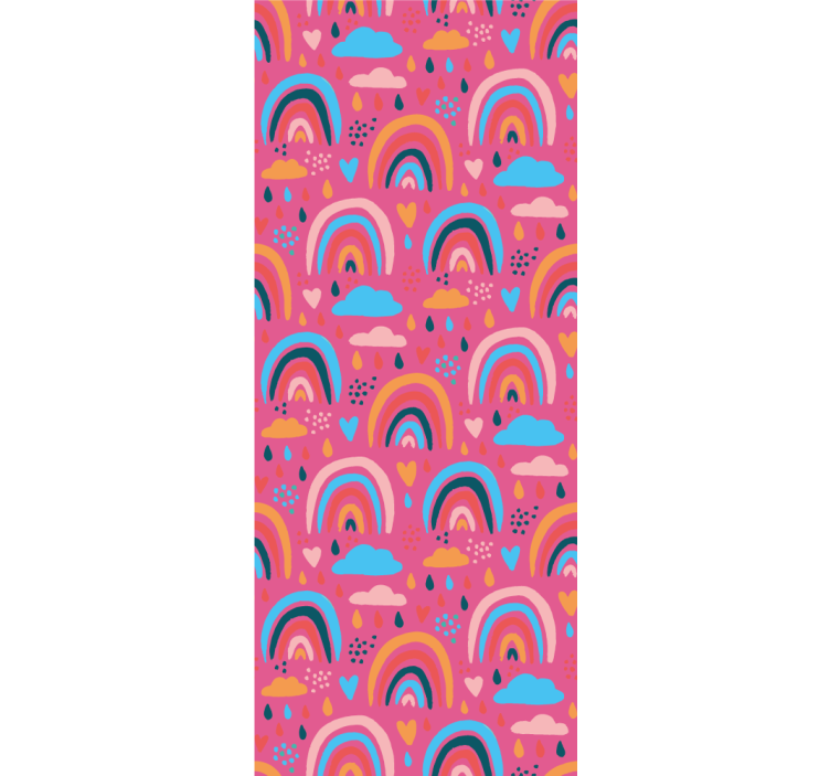 Roleta do detskej izby hravé dúhové vzory - Tenstickers