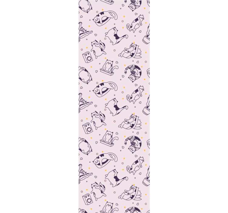 Roleta do detskej izby s motívom mačacej hudobnej kapely - Tenstickers