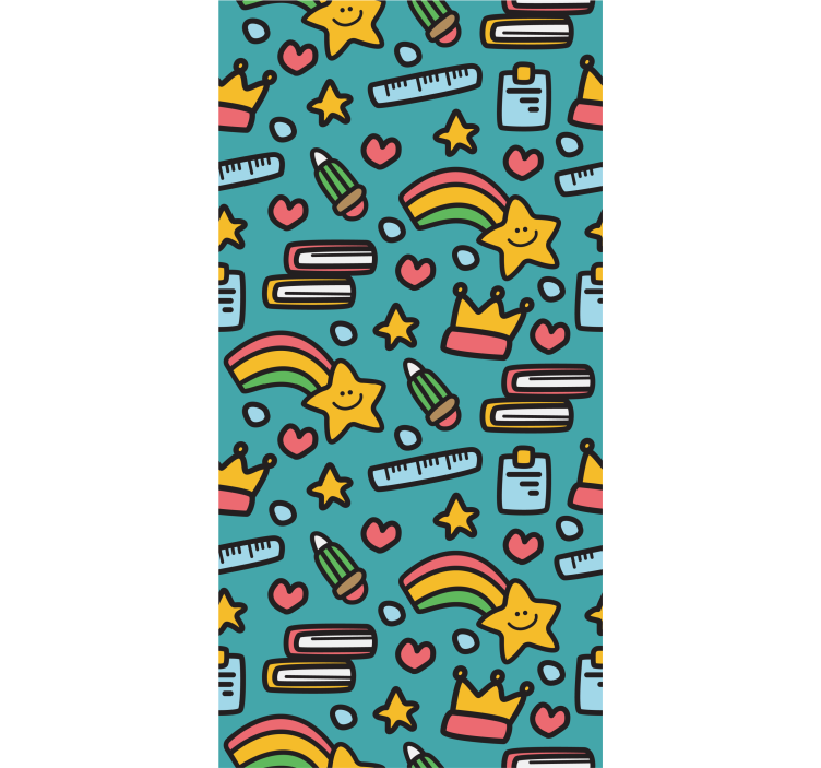 Roleta do detskej izby s kawaii detským vzorom - Tenstickers