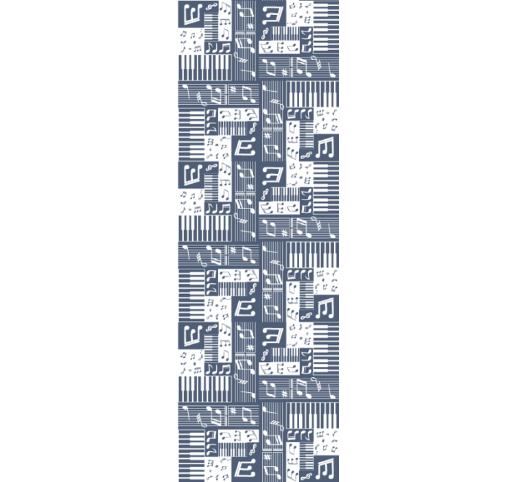 Roleta pre teenagera hudobné klavírne tóny - Tenstickers