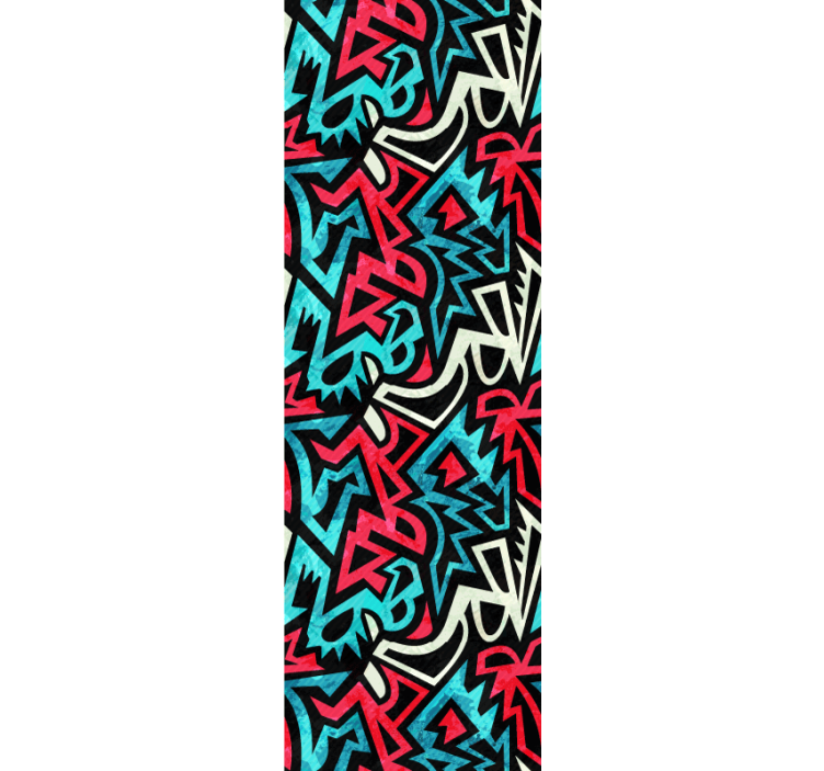 Roleta pre teenagera mestský maľovaný vzor - Tenstickers