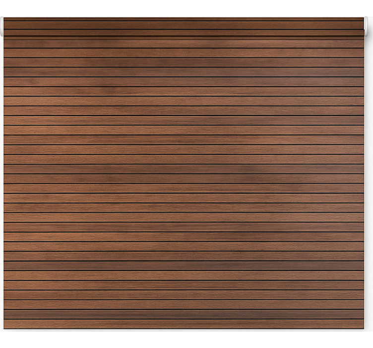 Vzorovaná roleta s rovnobežnými orechovými lamelami - Tenstickers