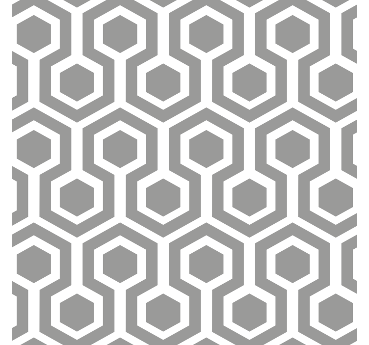 Sivá roleta s hexagonálnym šedým vzorom - Tenstickers