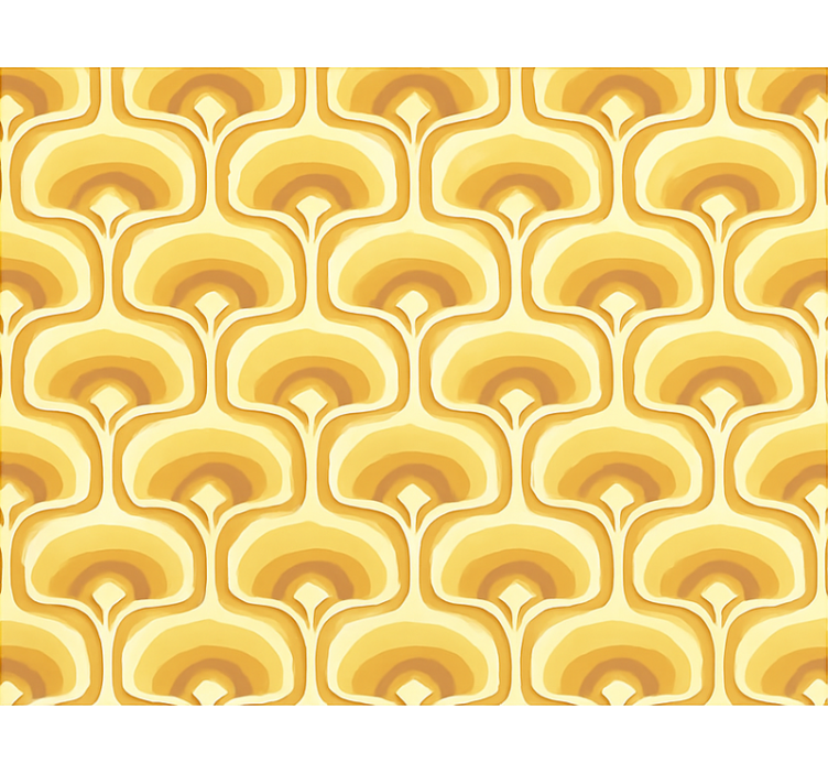 Žltá roleta s retro žltým vzorom - Tenstickers