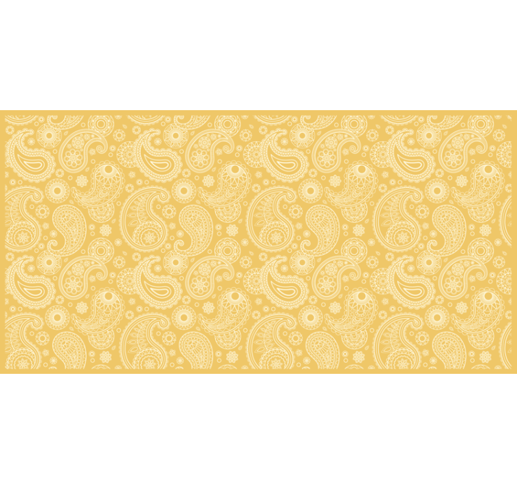 Žltá roleta arabský paisley - Tenstickers