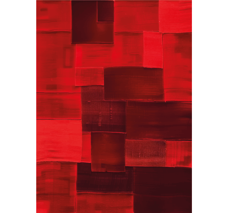 Červená roleta s rekonštruovaným vzorom - Tenstickers