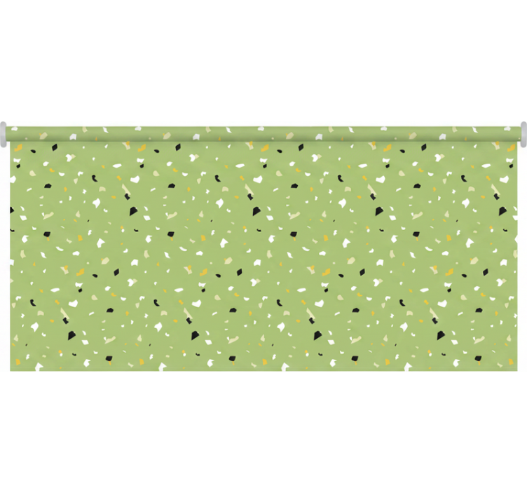 Zelená roleta terrazzo zelená - Tenstickers