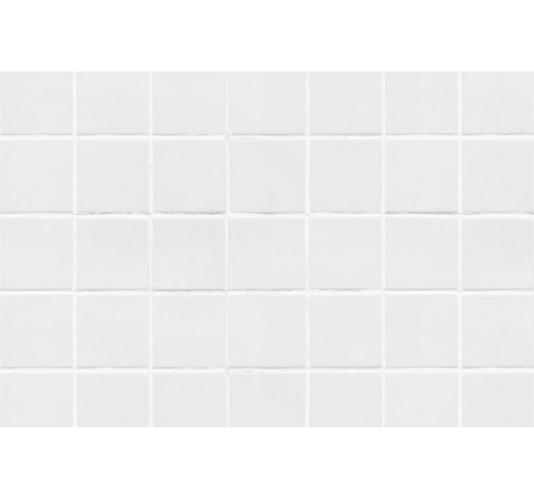 Biela roleta jednoduché dlaždice - Tenstickers