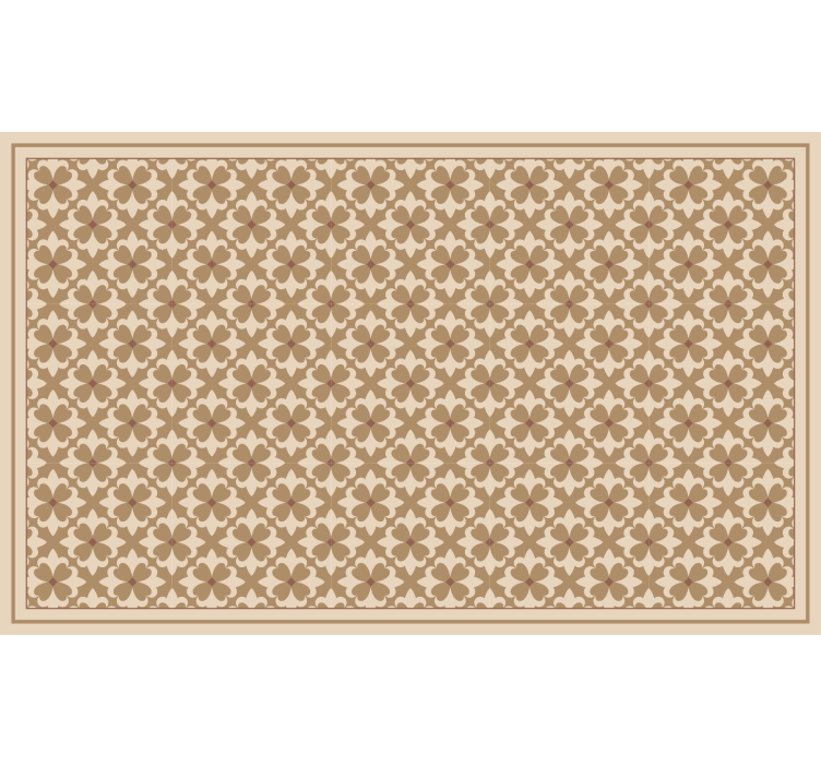 Béžová roleta s vintage štvorcovým vzorom - Tenstickers