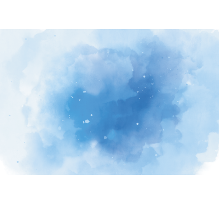 Roleta do izby minimalistická modrá akvarelová - Tenstickers
