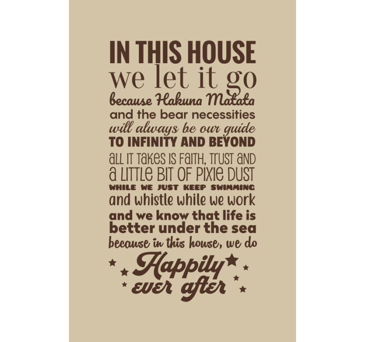 V tomto dome sme to nechali zaslepiť textom - Tenstickers