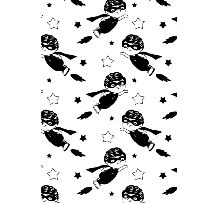 roleta pre bábätko superhrdinský letový vzor - Tenstickers