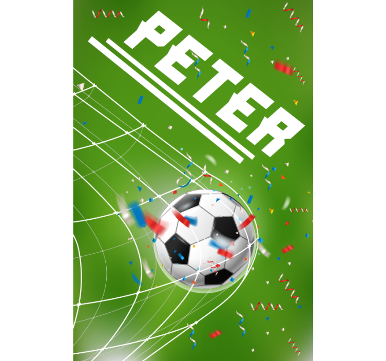 Strelený gól na mieru potlačené tienidlo na okno - Tenstickers