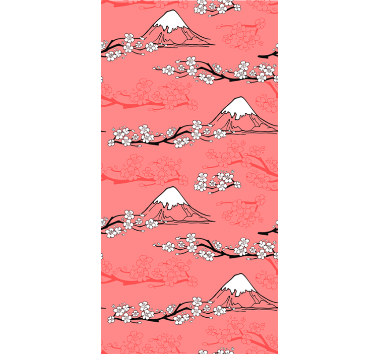 Jarný strom príroda ružová Roleta - Tenstickers