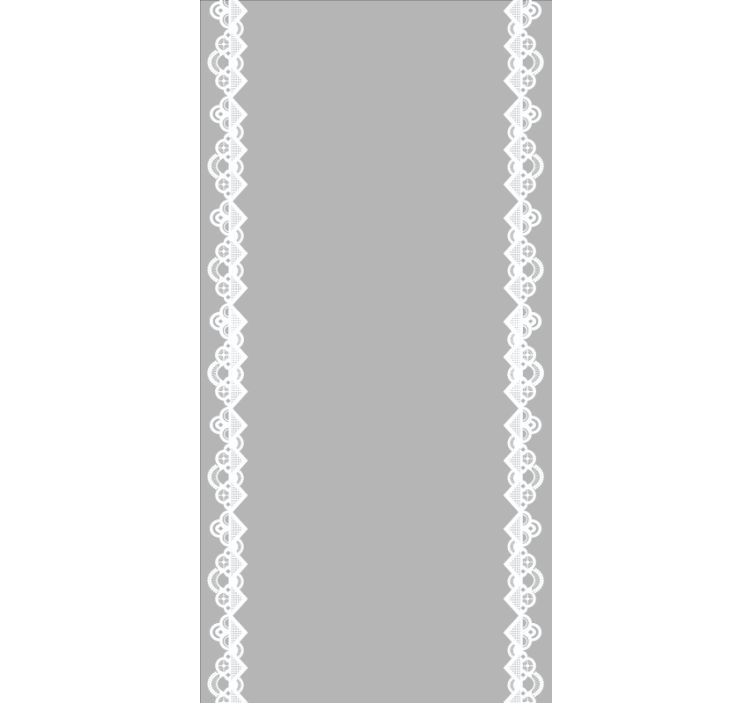 Elegantná čipka lemuje obývaciu izbu slepú - Tenstickers