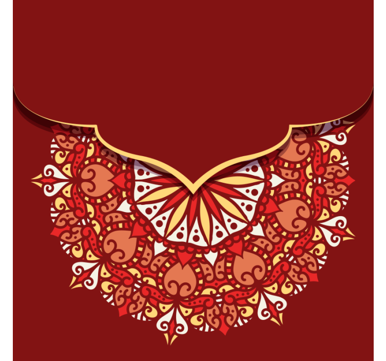 Luxusná farebná mandala obývacia izba Roleta - Tenstickers