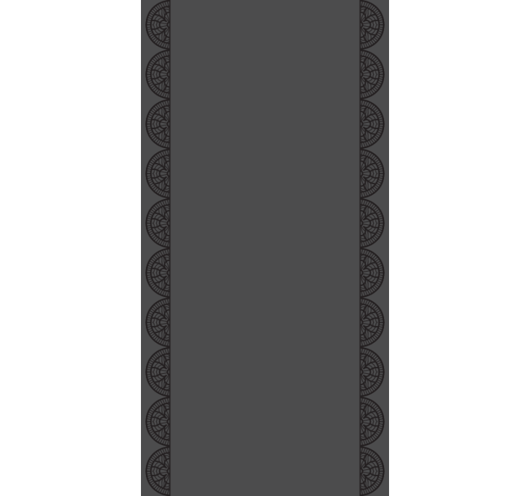 Sivý ornamentálny dizajn elegantná roleta - Tenstickers