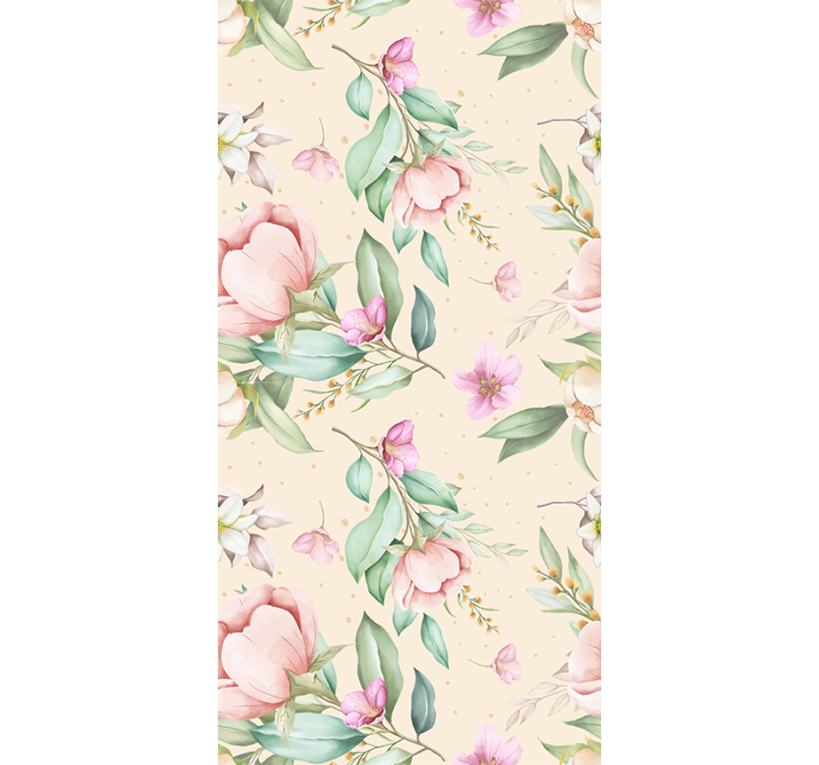 Originálny kvetinový dizajn balkónová roleta - Tenstickers