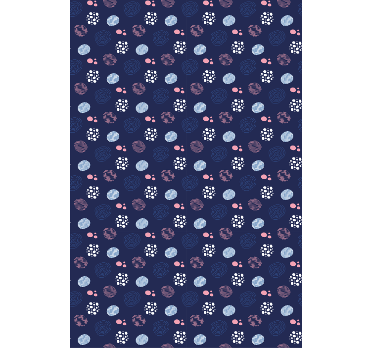 Vzorovaná roleta s abstraktnými kruhovými vzormi - Tenstickers