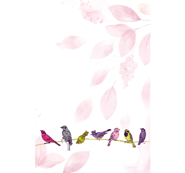 roleta zvieratká vtáky na konári - Tenstickers