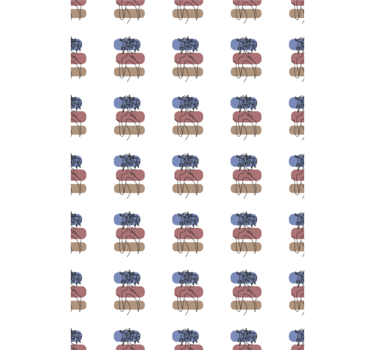 kvetinová roleta geometrický ženský dizajn - Tenstickers