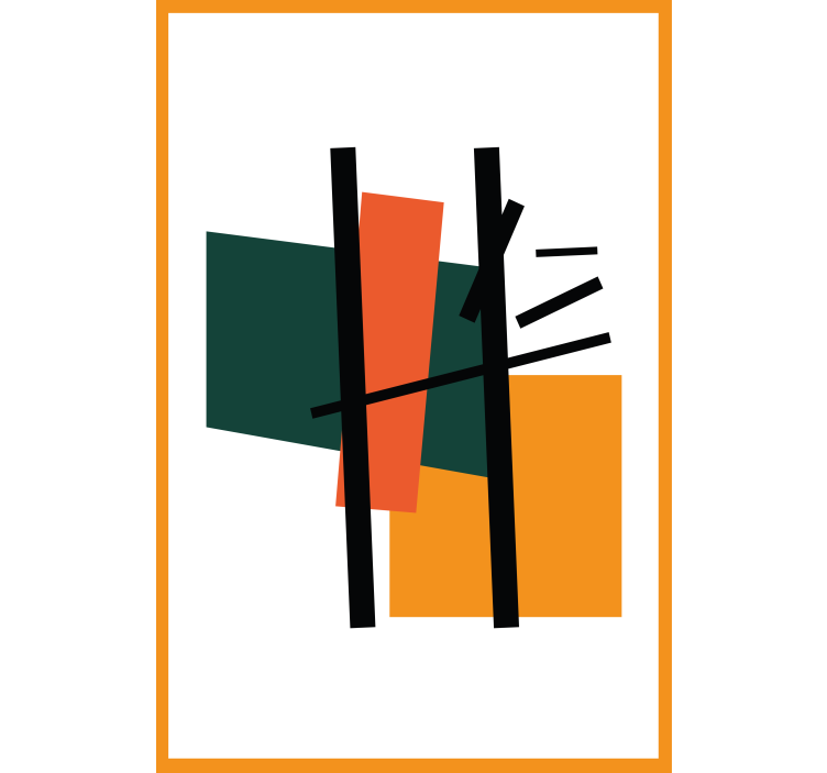 moderná roleta zloženie geometrických blokov - Tenstickers