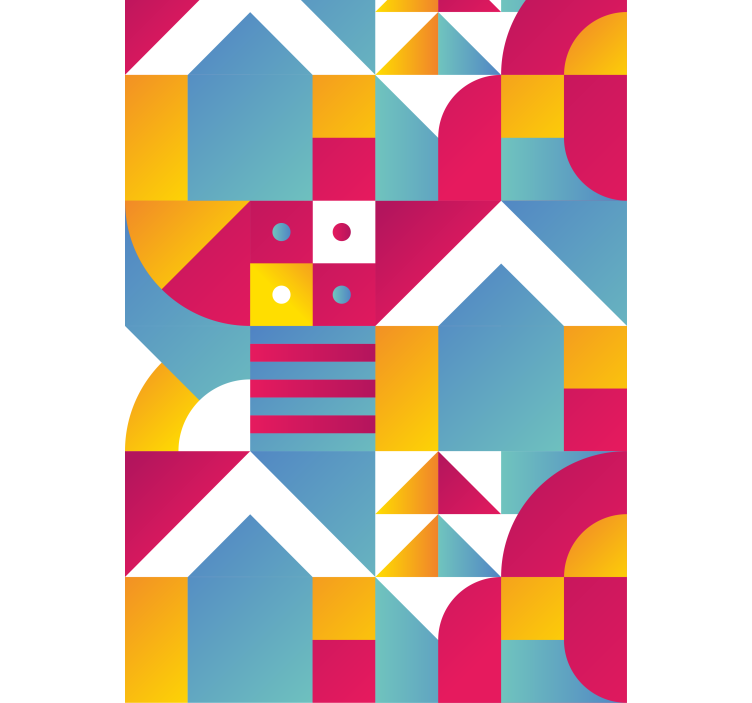 moderná roleta geometrické mestské vzory - Tenstickers