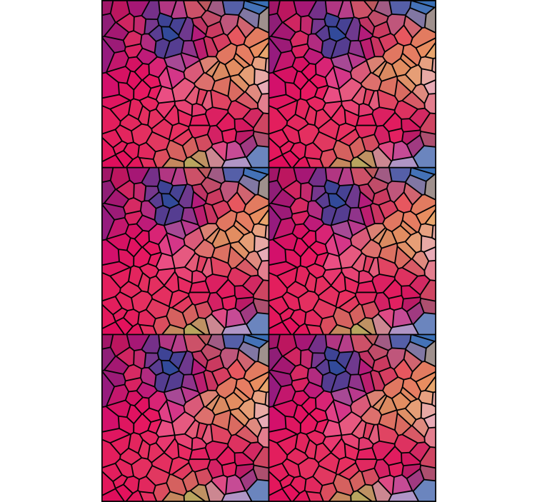vzorovaná roleta farebný vzor mozaiky - Tenstickers