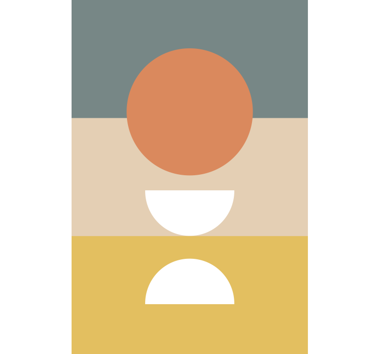 moderná roleta usporiadanie geometrických tvarov - Tenstickers