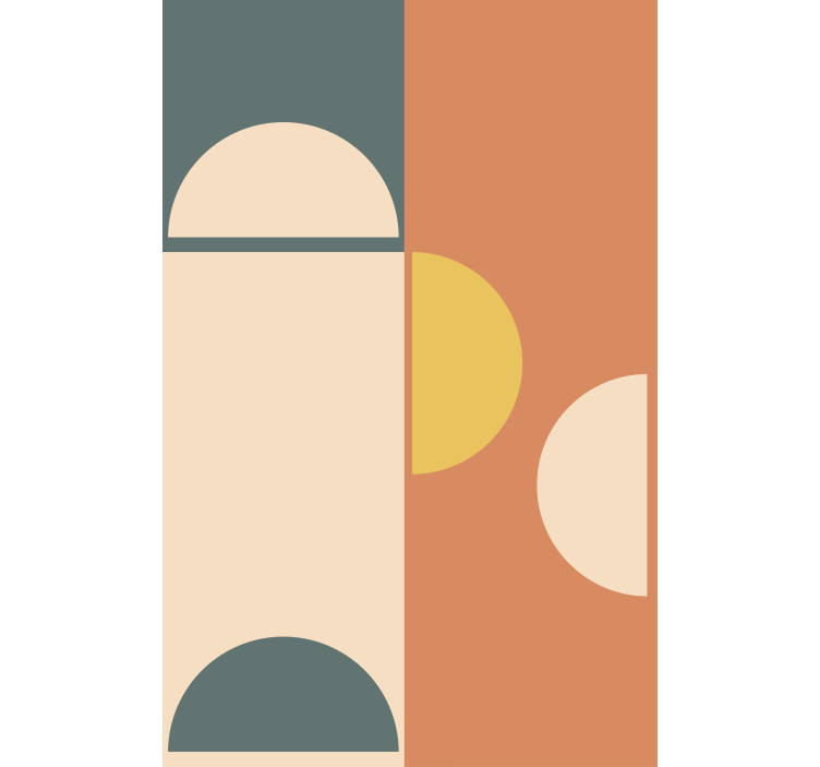 moderná roleta geometrický kruhový vzor - Tenstickers