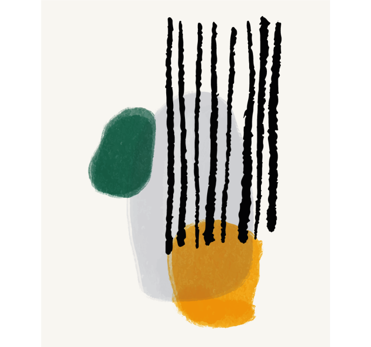 moderná roleta abstraktné tvary s čiarami - Tenstickers