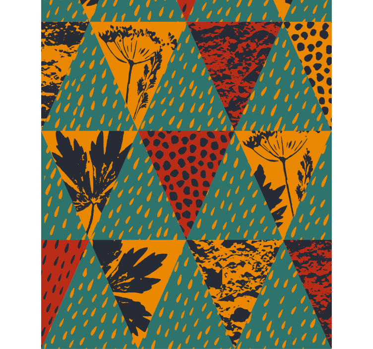 moderná roleta geometrický kvetinový vzor - Tenstickers