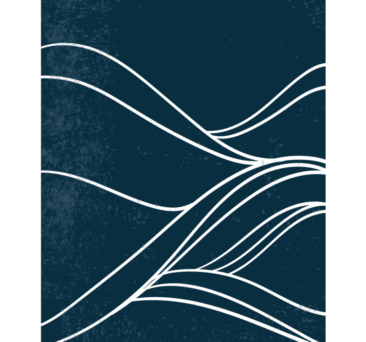 čierna roleta vzory tekutých línií - Tenstickers