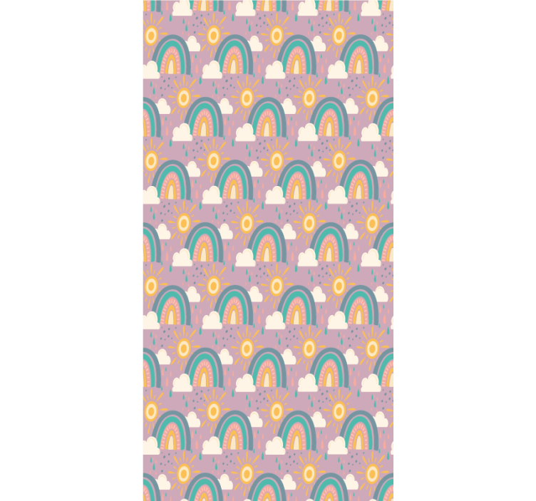 roleta do detskej izby dúhy a slniečka - Tenstickers