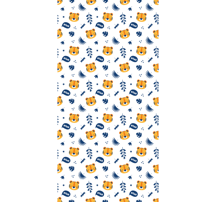 roleta pre bábätko detské tigrované tváre - Tenstickers