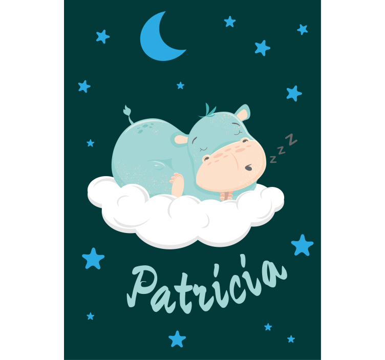 roleta pre bábätko hroší sen s menom - Tenstickers