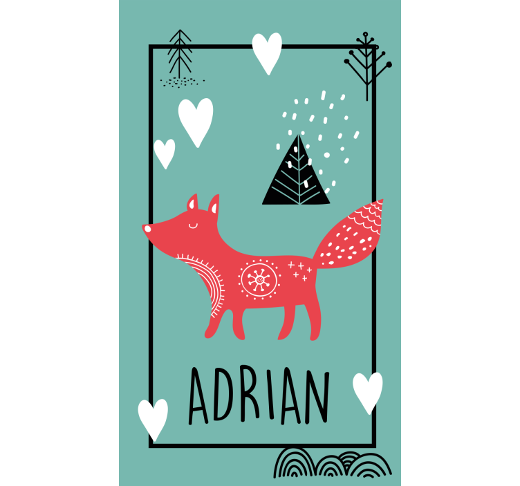 roleta na mieru vlastný dizajn líšky - Tenstickers