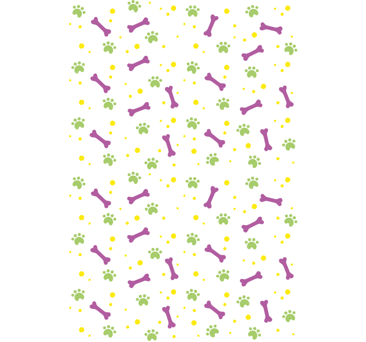 roleta so zvieratami labky a kosti - Tenstickers