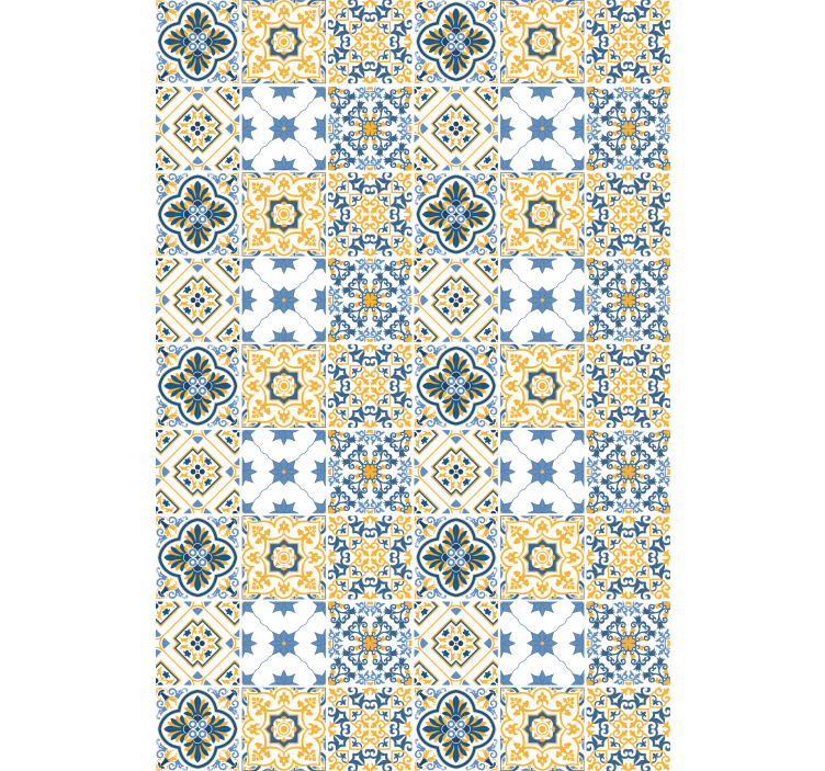 vzorovaná roleta zložité vzory dlaždíc - Tenstickers