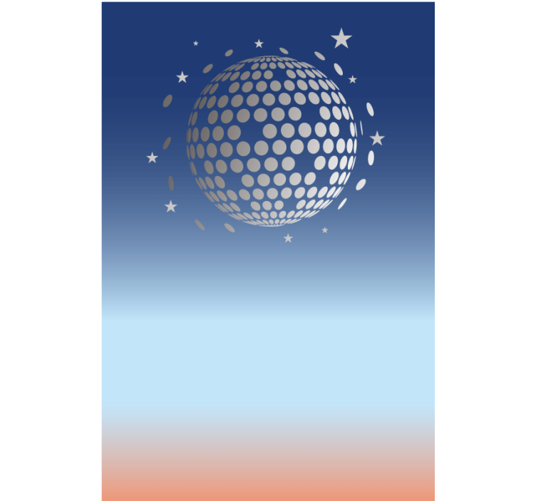 originálna roleta abstraktný pohľad na diskotéku - Tenstickers