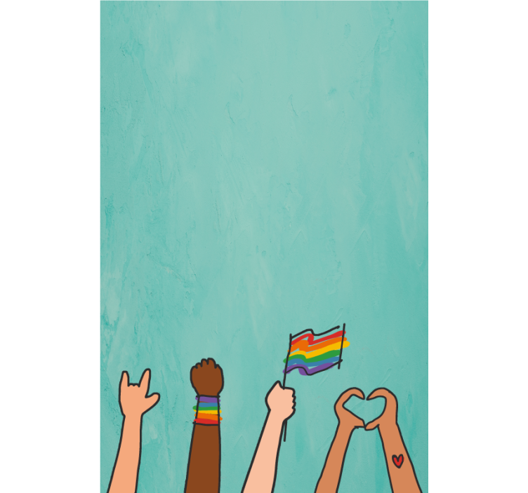 Roleta na okno displej hrdých rúk - Tenstickers