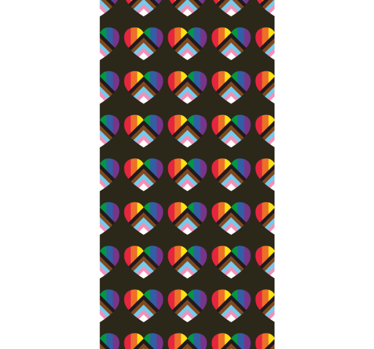 zábavná roleta živý vzor srdca - Tenstickers