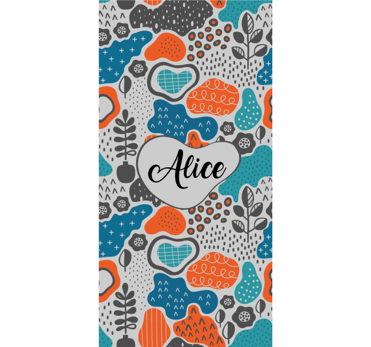 roleta pre teenagera abstraktný dizajn názvu - Tenstickers