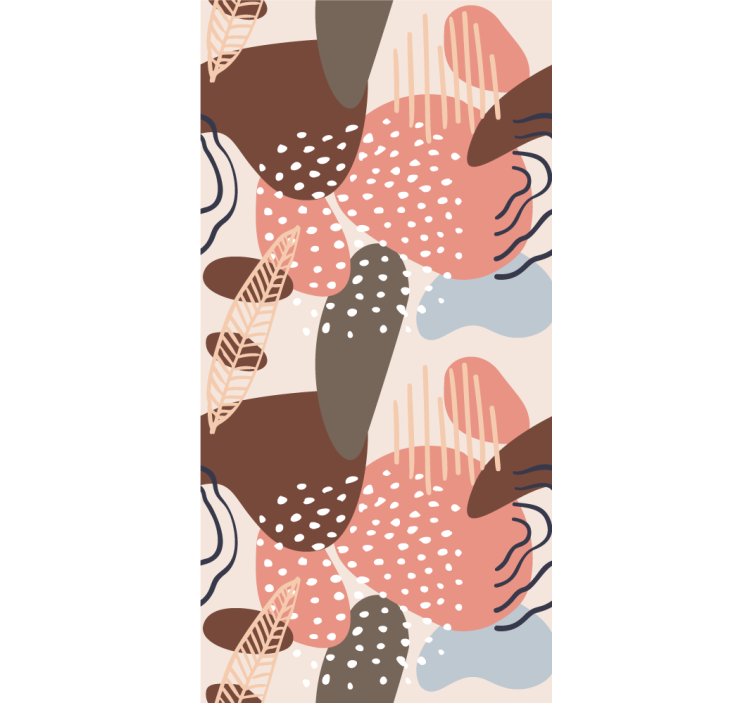 moderná roleta organické tvary vzorov - Tenstickers