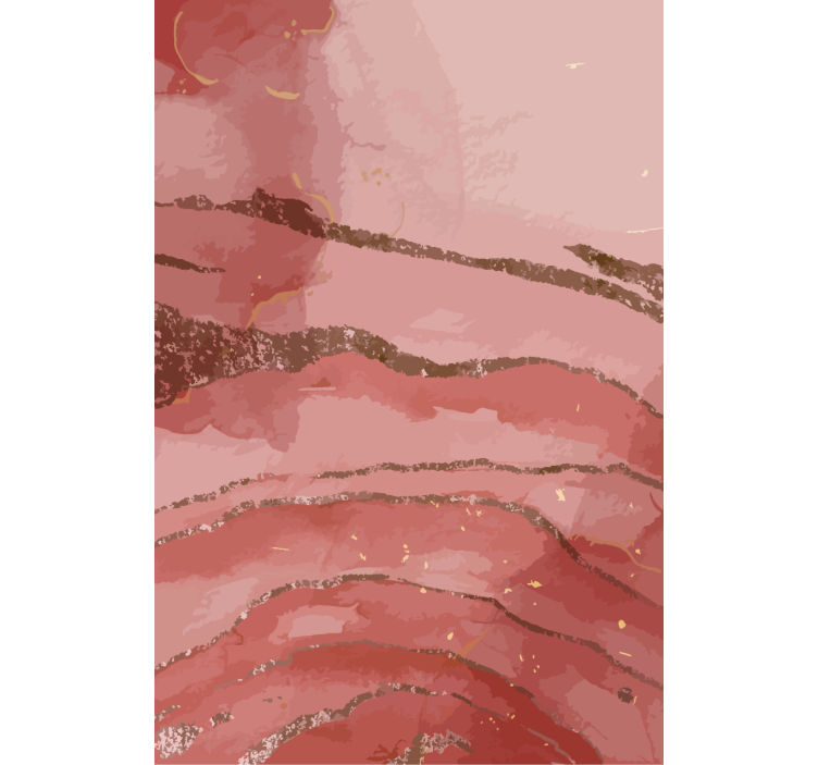 obrázková roleta trblietavé pozlátené vlny - Tenstickers