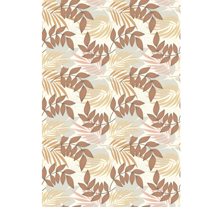 Mäkké a teplé farebné vetvičky kvetinová roleta - Tenstickers