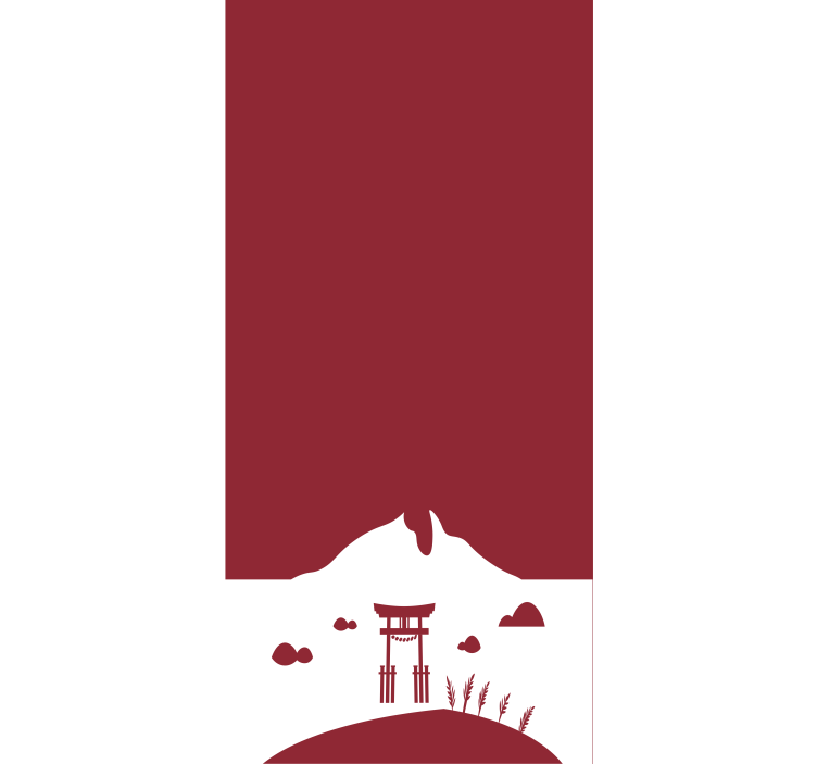 Roleta na okno scéna horskej brány - Tenstickers