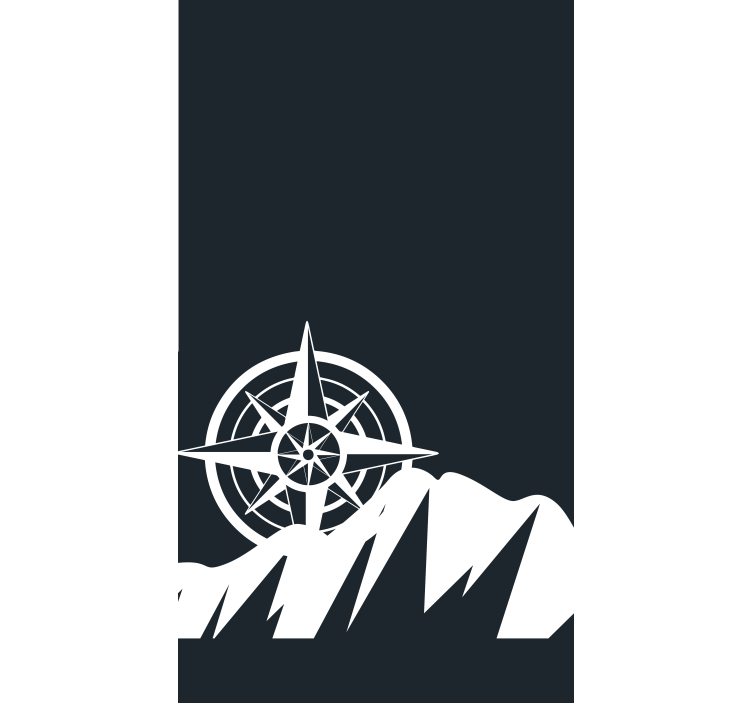 Originálna horská a kompasová roleta - Tenstickers