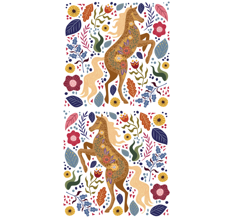 roleta so zvieratami majestátna silueta koňa - Tenstickers